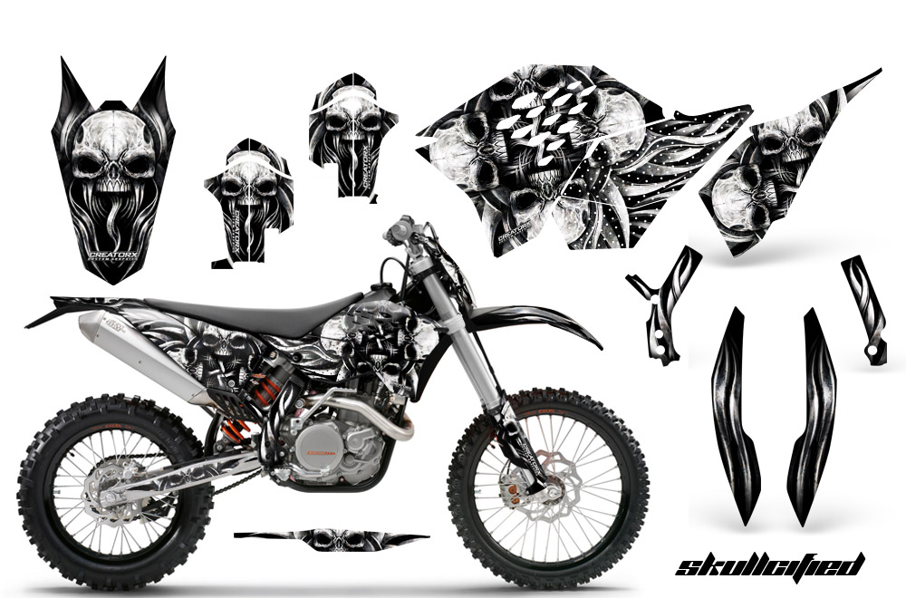 KTM C5 Graphics Kit Skullcified Silver NP BB